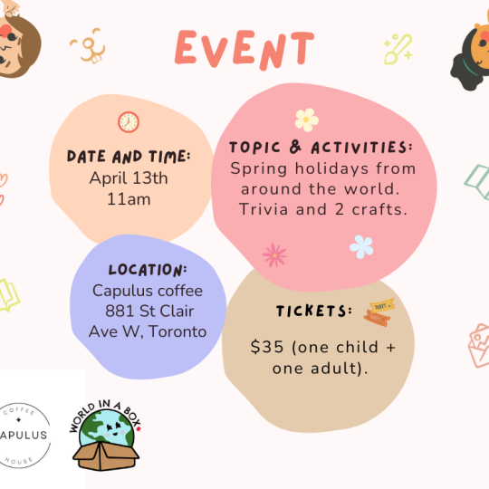 Ticket - Spring holidays around the world - April 13