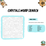 Capitals - Word Search