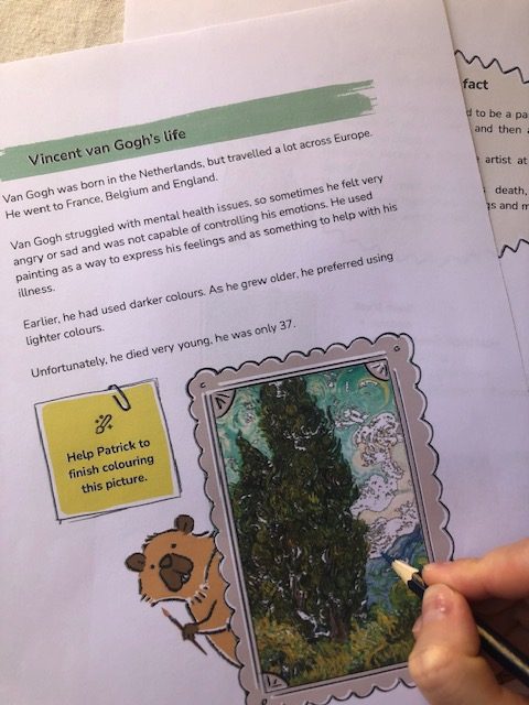 Vincent Van Gogh Worksheet - Image 6